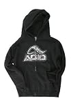 Adio Thrashed Youth Hooded Zip Sweatshirt - Black