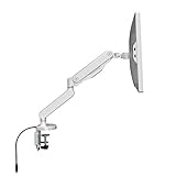 ロックテックLoctek フルモーションガス圧式モニターアーム USB3.0ポート付き　10-30インチ対応 ホワイトD8W