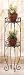 SCROLLED METAL 2 TIER PLANTER PLANT STAND SHELF UNIT