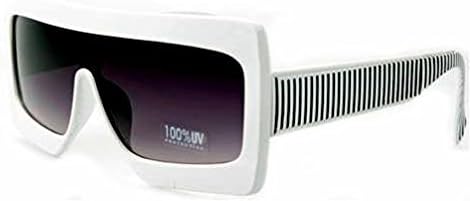 Quay 1424 White with Black Stripes Sunglasses