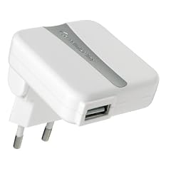 Cellular Line MP3 USB Reise Ladeger�t (1000mA, 110-240 Volt, 180� klappbarem Stecker) wei�