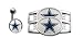 Dallas Cowboys Belly Ring/Shoe Thingz Charm Package