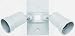 Tools & Hardware : Pass & Seymour WPLKIT4 Outdoor Two-Light Downward Wall Sconce Kit, White