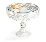 Beautiful White Pedestal Cake Plate For Weddings, Functions, Entertaining And Home Decor