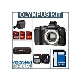 Olympus OM-D E-M5 Digital Camera Body, Black - Bundle - with 16GB SD Memory Card, Camera Case, USB Card Reader, Lens Cleaning Kit, FREE: Red Giant Adorama Production Bundle for PC/Mac a $599.00 Retail Value