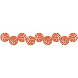 Cardstock Laser Die-Cut Borders 12"-Basketball