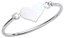 Sterling Silver Heart Identification Bracelet