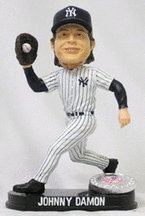 Johnny Damon New York Yankees Limited Edition Platinum Bobble Head Doll from Forever Collectibles