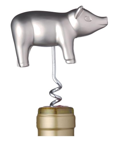 Childrens Toyshop   : Barcraft Novelty Pig Corkscrew- gift boxed