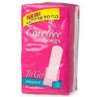 Buy Carefree To Go Pantiliners, Longs, Unscented 18 pantiliners (Pack of 18)