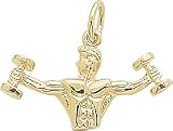 Weight Lifter Charm by Rembrandt Charms