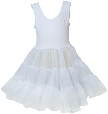 Miss Model Big Girls Antistatic White Full Petticoat Slip