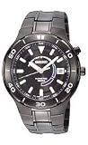Seiko Men's SKA443 Kinetic Black Ion Finish Watch