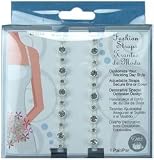 Dritz Brides Fashion Straps White With Small & Large Stones 653279, 3 Item(s)/Order