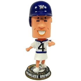 Forever Collectibles Milwaukee Brewers Hot Dog Big Head Bobble