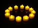 24 AMBER LED Tea Lights NO FLAME NO SMOKE SAFE FOR KIDS Candles with Lithium Battery