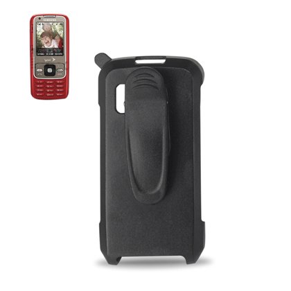 Fashionable Perfect Fit Swivel Holster with Belt Clip for Samsung Rant M540 AT&T - Black