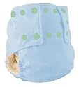 Mommy's Touch One-Size Pocket Diaper (Light blue with Mint Snaps)
