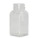 Qorpak Clear Glass Square Tablet Bottle with 33-400 Neck Finish