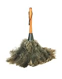 Casabella 67200 EZ Dust it 14-Inch Ostrich Feather Duster, Wood