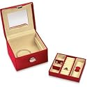 Large Red Satin Jeweled Case