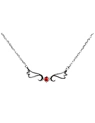 Ruby Guardian Angel Protection Necklace- July