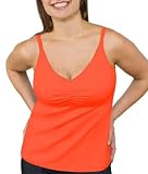 Bravado! The Essential Nursing Bra Tank, 34 B/C, Tiger Lily