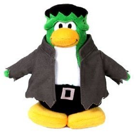 Disney Club Penguin 6.5 Inch Series 1 Plush Figure Frankenpenguin [Includes C...