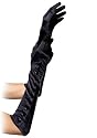 Leg Avenue Women's Satin Gloves With Snap Buttons Detail