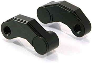 Motorcycle Mirror Risers Extenders 1 x 10mm Clockwise Thread 1 x 10mm Counterclockwise Thread