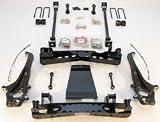 Primary Suspension System 4 in. Front/2.5 in. Rear Lift Incl. Cast Iron Steering Knuckles Aft braces Cross Member Sway Bar End Links Brake Lines Black