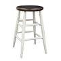 Carolina Cottage 1S73-824 24-Inch Cafe Counter Stool, Chestnut seat with White legs