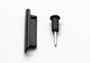 Staubschutz f�r iPhone 4 / 4S Zubeh�r SET Staub Schutz Dock St�psel Wasserschutz + Headset�ffnungsschutz mit Sim Karten Nadel BLACK EDITION - Version 2.0