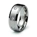Stainless Steel Ring with CZ
