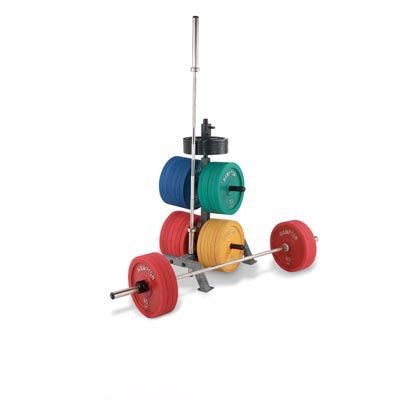 Hampton Fitness IPT-BP International Bumper Plate Rack with 2 International Bar Holders