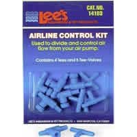Airline Control Kit - 4 Tees, 5 Two-Way Valves by Lee's Aquarium & Pet Products