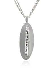 Kenneth Cole New York "Shards" Faceted Bead Oval Long Pendant Necklace, 34"