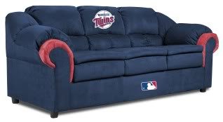 Home Team MLB Minnesota Twins Pub Sofa