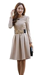 Long Sleeves Spring Tunic/Midi Dress 