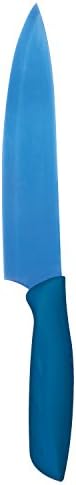 Apogee Culinary Endurance Sapphire Blue Titanium Cook's Knife with Cover, 8 Inch