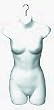 Deluxe Ladies Half Round Torso Form - White (Beware of Cheap Imitations!) Box of 1