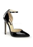 Women's 5 1/4 Inch Stiletto Heel Ankle Strap D' Orsay Pump