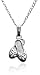 Sterling Silver Children's Ballet Slippers Pendant, 15
