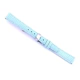 Watchband Genuine Lizard Light Blue 14mm