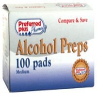 HealthPersonalCare: Alcohol Preps Pads Swabs   100 Ea