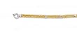 14K Yellow Gold Diamond Accent Bracelet - 7.25 inches