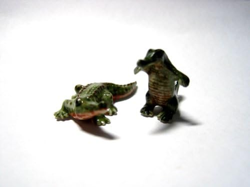 1 : 12 Dollhouse Miniature Realistic Handmade Sculpt Artist Barbie Blythe Toy Crocodile By Grandroomchic