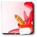 Yves Creations Wedding - Engagement Ring on Orange Red Flower - Mouse Pads