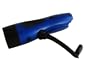 Hand Crank Metal Blue Dynamo 5 Leds Flashlight with Personal Alarm and Car Charges Function