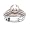 1 1/2 Carats Diamond 14k Rose & White Gold Engagement Setting W/ Matching Band (Center Stone Not Included)